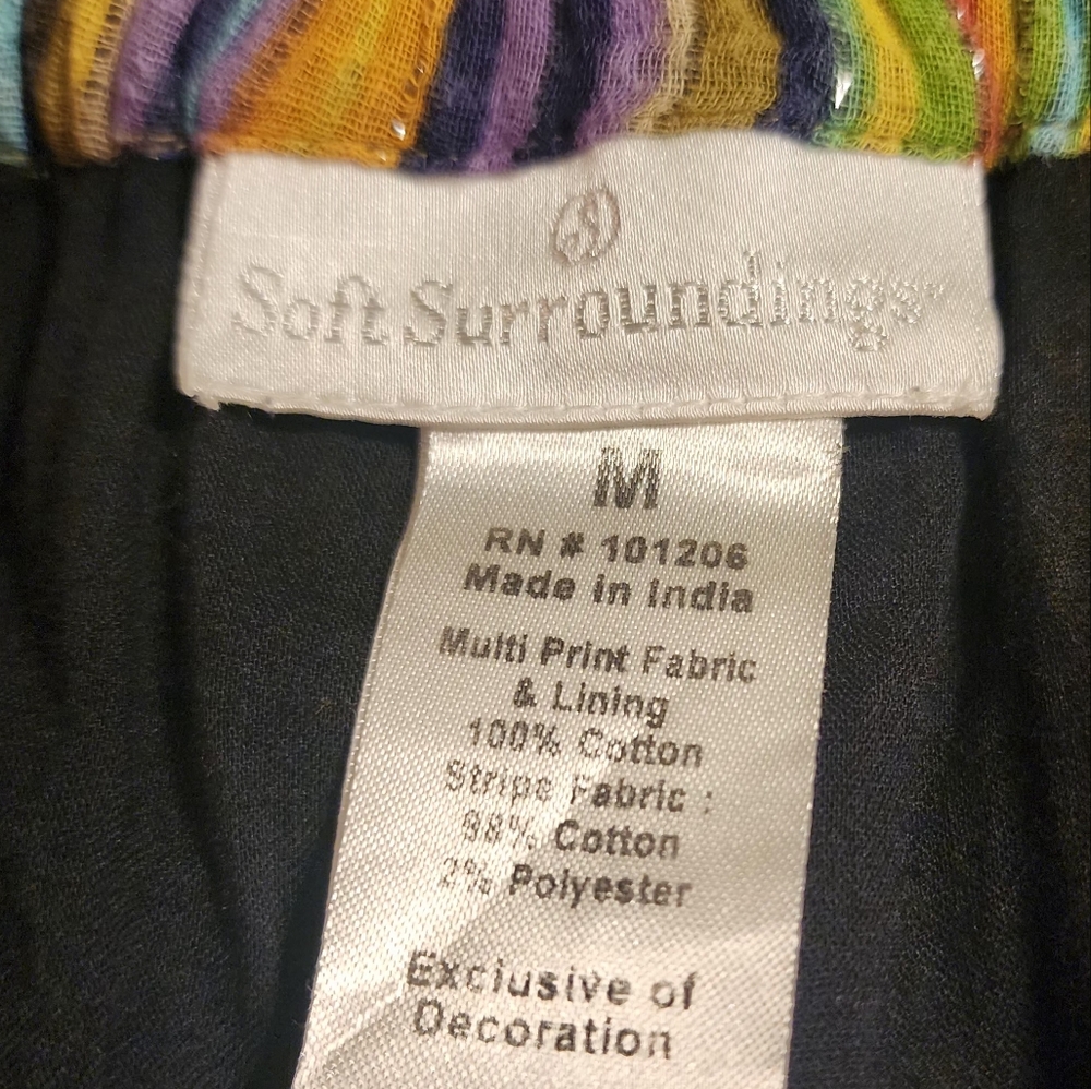 Soft Surroundings Multi-Print Color Fully Lined Maxi Skirt | Size Medium - Picture 12 of 12